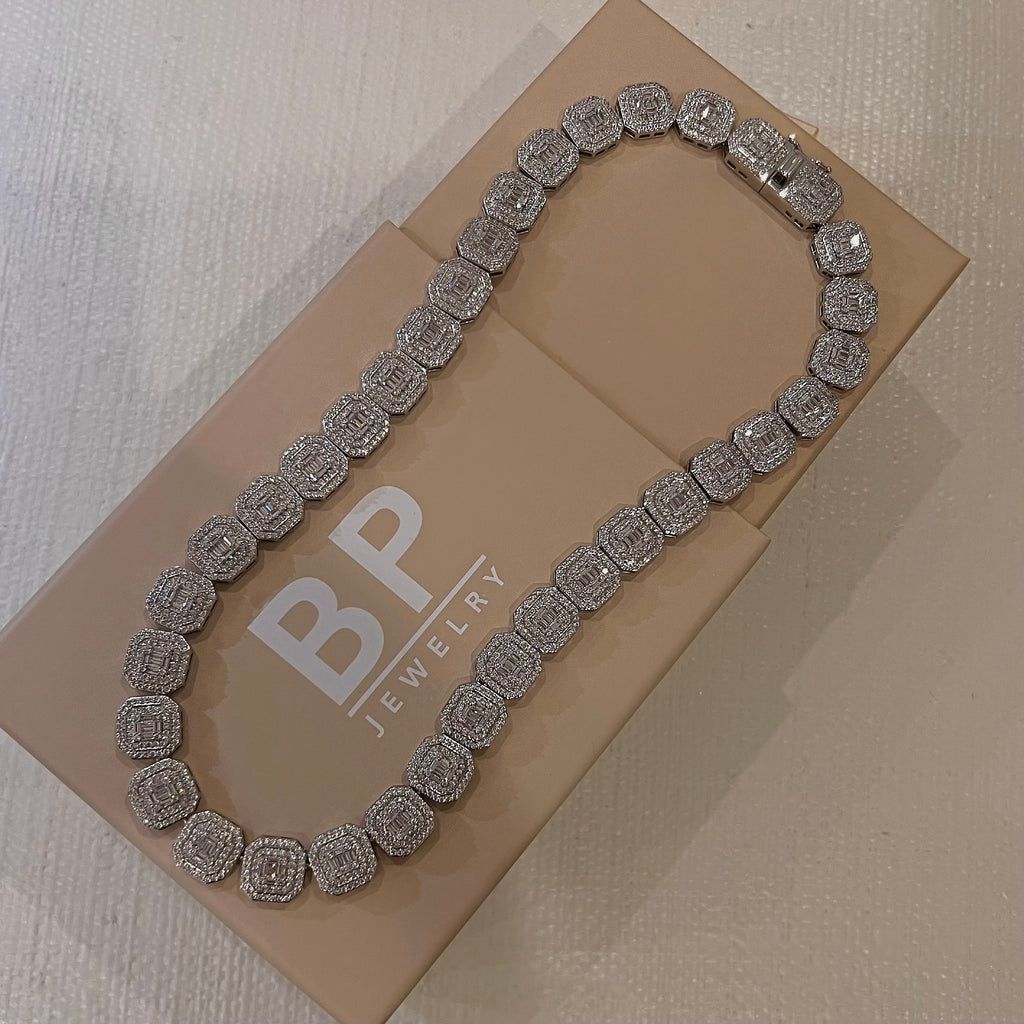 14mm Baguette Tennis Chain
