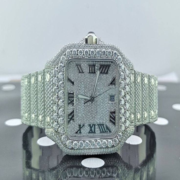 Fully Iced Square Watch