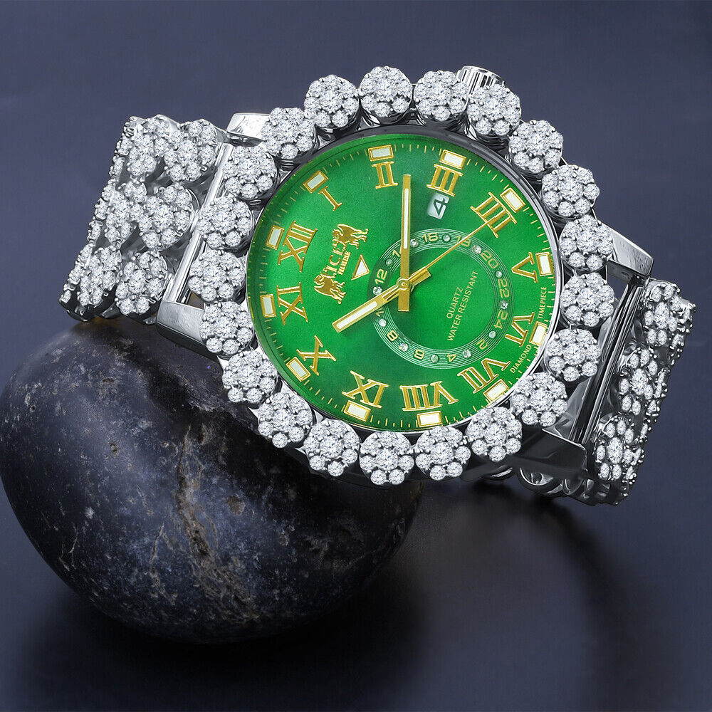 Emerald Cut Bezel Watch